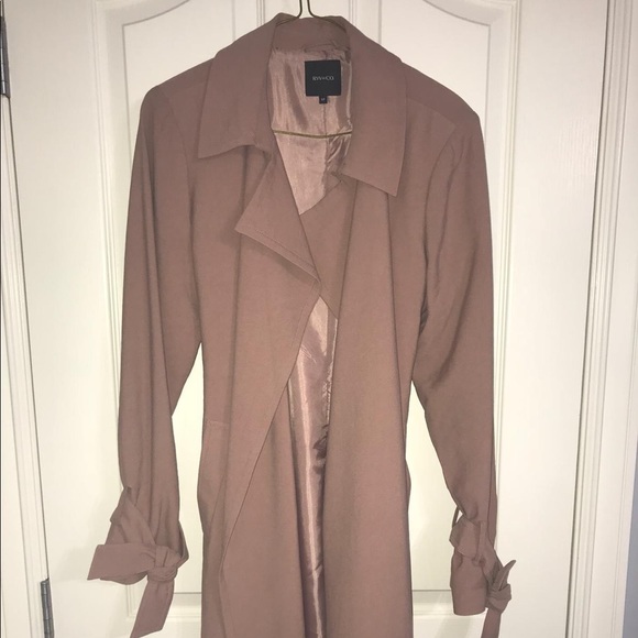 RW&Co blush pink trench coat - Picture 1 of 2